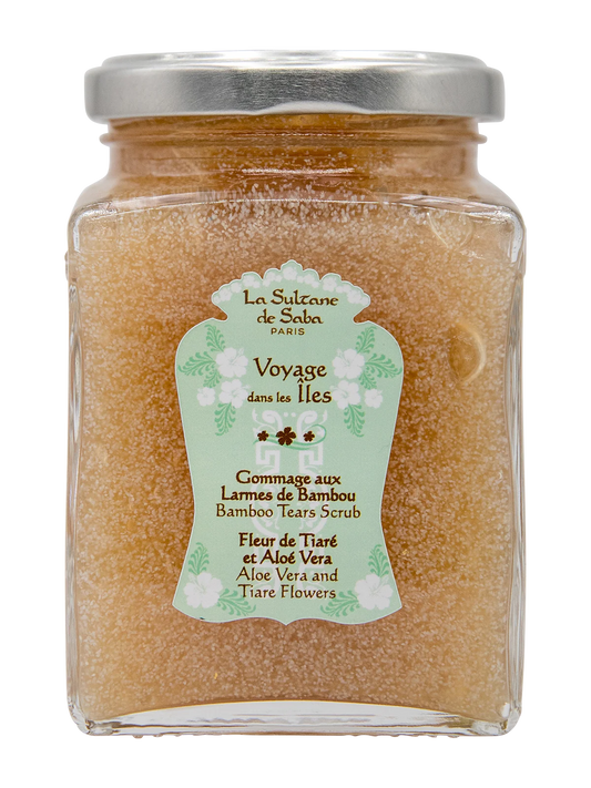 Bodyscrub Bamboo Tears Body Scrub Aloe Vera and Tiare Flower Fragrance
