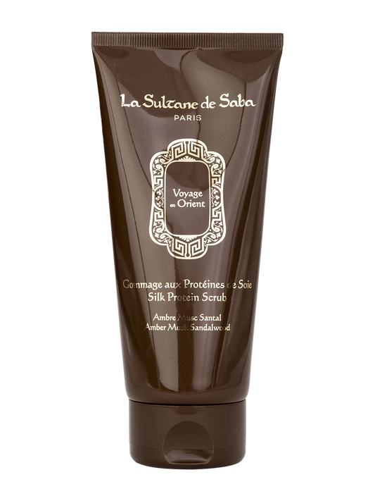 Bodyscrub Silk Protein Scrub Amber Musk Sandalwood Fragrance